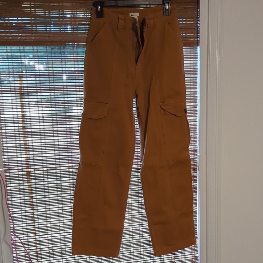 Billabong Brown Cargo Pants Durable Cotton